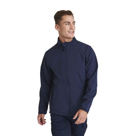 PRO RTX Mens 3 Layer Soft Shell Jacket / Navy - Picture 3 of 3